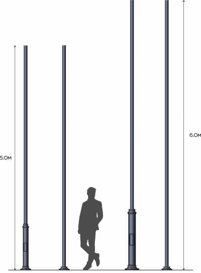 Lighting poles Опора  5.0-6.0м